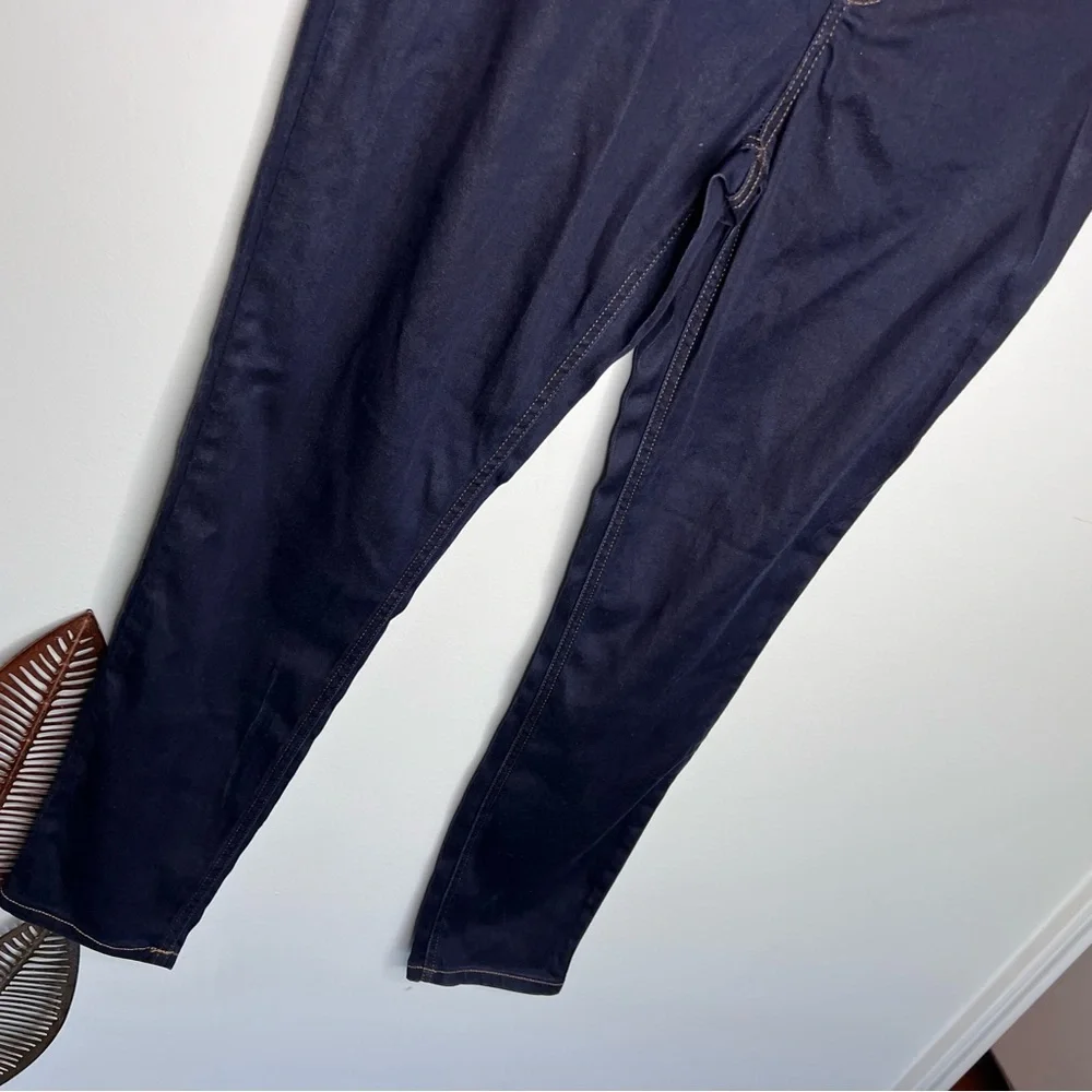 NWT SPANX Slim-X Ankle Jeans Zip Jeggings Midnight Rinse Dark‎ Wash Indigo A28